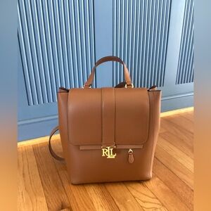 Lauren Ralph Lauren Leather Medium Winny Backpack